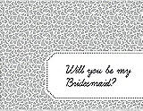 Front View Thumbnail - Sterling & Ebony Will You Be My Bridesmaid Card - Petal