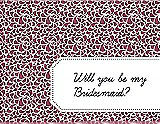 Front View Thumbnail - Tea Rose & Ebony Will You Be My Bridesmaid Card - Petal