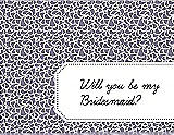 Front View Thumbnail - Wisteria & Ebony Will You Be My Bridesmaid Card - Petal