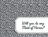 Front View Thumbnail - Blue Steel & Peacock Teal Will You Be My Maid of Honor Card - Petal