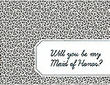 Front View Thumbnail - Cathedral & Peacock Teal Will You Be My Maid of Honor Card - Petal