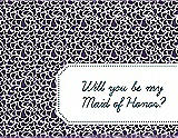 Front View Thumbnail - Majestic & Peacock Teal Will You Be My Maid of Honor Card - Petal