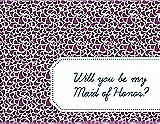 Front View Thumbnail - Paradise & Peacock Teal Will You Be My Maid of Honor Card - Petal