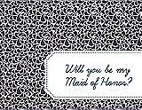 Front View Thumbnail - Violet & Peacock Teal Will You Be My Maid of Honor Card - Petal