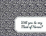 Front View Thumbnail - Amethyst & Peacock Teal Will You Be My Maid of Honor Card - Petal