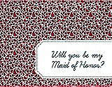 Front View Thumbnail - Barcelona & Peacock Teal Will You Be My Maid of Honor Card - Petal