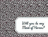Front View Thumbnail - Bordeaux & Peacock Teal Will You Be My Maid of Honor Card - Petal