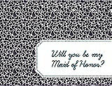 Front View Thumbnail - Concord & Peacock Teal Will You Be My Maid of Honor Card - Petal
