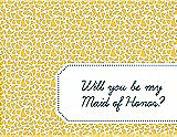 Front View Thumbnail - Daisy & Peacock Teal Will You Be My Maid of Honor Card - Petal