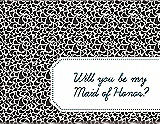 Front View Thumbnail - Espresso & Peacock Teal Will You Be My Maid of Honor Card - Petal