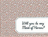 Front View Thumbnail - Fresco & Peacock Teal Will You Be My Maid of Honor Card - Petal