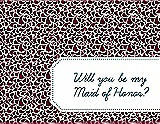 Front View Thumbnail - Garnet & Peacock Teal Will You Be My Maid of Honor Card - Petal