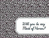 Front View Thumbnail - Italian Plum & Peacock Teal Will You Be My Maid of Honor Card - Petal