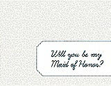 Front View Thumbnail - Ivory & Peacock Teal Will You Be My Maid of Honor Card - Petal