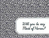 Front View Thumbnail - Lavender & Peacock Teal Will You Be My Maid of Honor Card - Petal