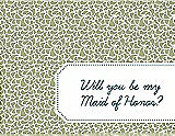 Front View Thumbnail - Mint & Peacock Teal Will You Be My Maid of Honor Card - Petal