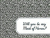 Front View Thumbnail - Moss & Peacock Teal Will You Be My Maid of Honor Card - Petal