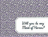 Front View Thumbnail - Passion & Peacock Teal Will You Be My Maid of Honor Card - Petal
