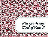 Front View Thumbnail - Papaya & Peacock Teal Will You Be My Maid of Honor Card - Petal