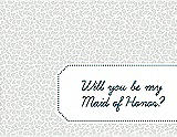 Front View Thumbnail - Starlight & Peacock Teal Will You Be My Maid of Honor Card - Petal