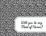 Front View Thumbnail - Stormy & Peacock Teal Will You Be My Maid of Honor Card - Petal