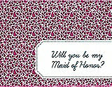 Front View Thumbnail - Tutti Frutti & Peacock Teal Will You Be My Maid of Honor Card - Petal