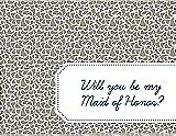 Front View Thumbnail - Twig & Peacock Teal Will You Be My Maid of Honor Card - Petal