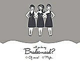 Front View Thumbnail - Cathedral & Ebony Will You Be My Bridesmaid Card - Girls Checkbox