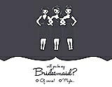 Front View Thumbnail - Stormy & Ebony Will You Be My Bridesmaid Card - Girls Checkbox