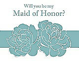 Front View Thumbnail - Seaside & Seaside Will You Be My Maid of Honor Card - 2 Color Flowers