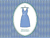 Front View Thumbnail - Periwinkle - PANTONE Serenity & Pantone Turquoise Will You Be My Bridesmaid Card - Dress