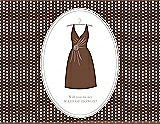 Front View Thumbnail - Cinnamon & Oyster Will You Be My Maid of Honor Card - Dress