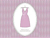 Front View Thumbnail - Hyacinth (iridescent Taffeta) & Oyster Will You Be My Maid of Honor Card - Dress