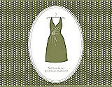 Front View Thumbnail - Olive & Oyster Will You Be My Maid of Honor Card - Dress