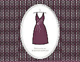 Front View Thumbnail - Plum Raisin & Oyster Will You Be My Maid of Honor Card - Dress