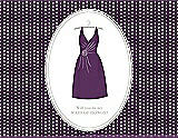 Front View Thumbnail - African Violet & Oyster Will You Be My Maid of Honor Card - Dress
