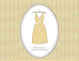Front View Thumbnail - Buttercup & Oyster Will You Be My Maid of Honor Card - Dress