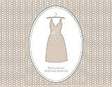 Front View Thumbnail - Cameo & Oyster Will You Be My Maid of Honor Card - Dress
