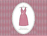 Front View Thumbnail - Carnation & Oyster Will You Be My Maid of Honor Card - Dress
