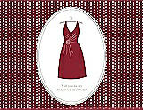 Front View Thumbnail - Claret & Oyster Will You Be My Maid of Honor Card - Dress