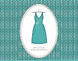 Front View Thumbnail - Capri & Oyster Will You Be My Maid of Honor Card - Dress