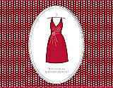 Front View Thumbnail - Flame & Oyster Will You Be My Maid of Honor Card - Dress