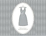 Front View Thumbnail - Frost & Oyster Will You Be My Maid of Honor Card - Dress