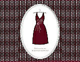 Front View Thumbnail - Garnet & Oyster Will You Be My Maid of Honor Card - Dress