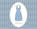 Front View Thumbnail - Ice Blue & Oyster Will You Be My Maid of Honor Card - Dress