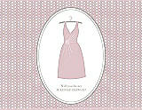 Front View Thumbnail - Ice Pink & Oyster Will You Be My Maid of Honor Card - Dress