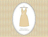 Front View Thumbnail - Ice Yellow & Oyster Will You Be My Maid of Honor Card - Dress