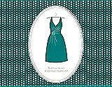 Front View Thumbnail - Jade & Oyster Will You Be My Maid of Honor Card - Dress