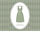 Front View Thumbnail - Kiwi & Oyster Will You Be My Maid of Honor Card - Dress