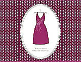 Front View Thumbnail - Merlot & Oyster Will You Be My Maid of Honor Card - Dress